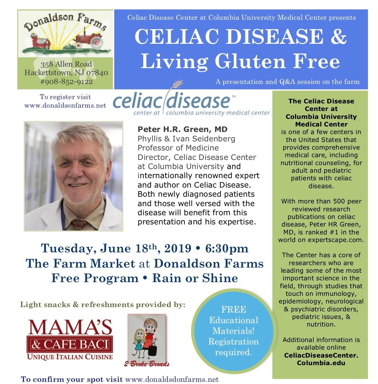Celiac Disease & Living Gluten Free! - Donaldson Farms