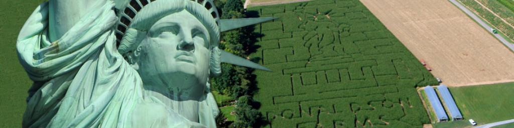 Corn Maze 2016 - Statue of Liberty