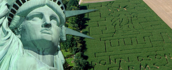 Corn Maze 2016 - Statue of Liberty